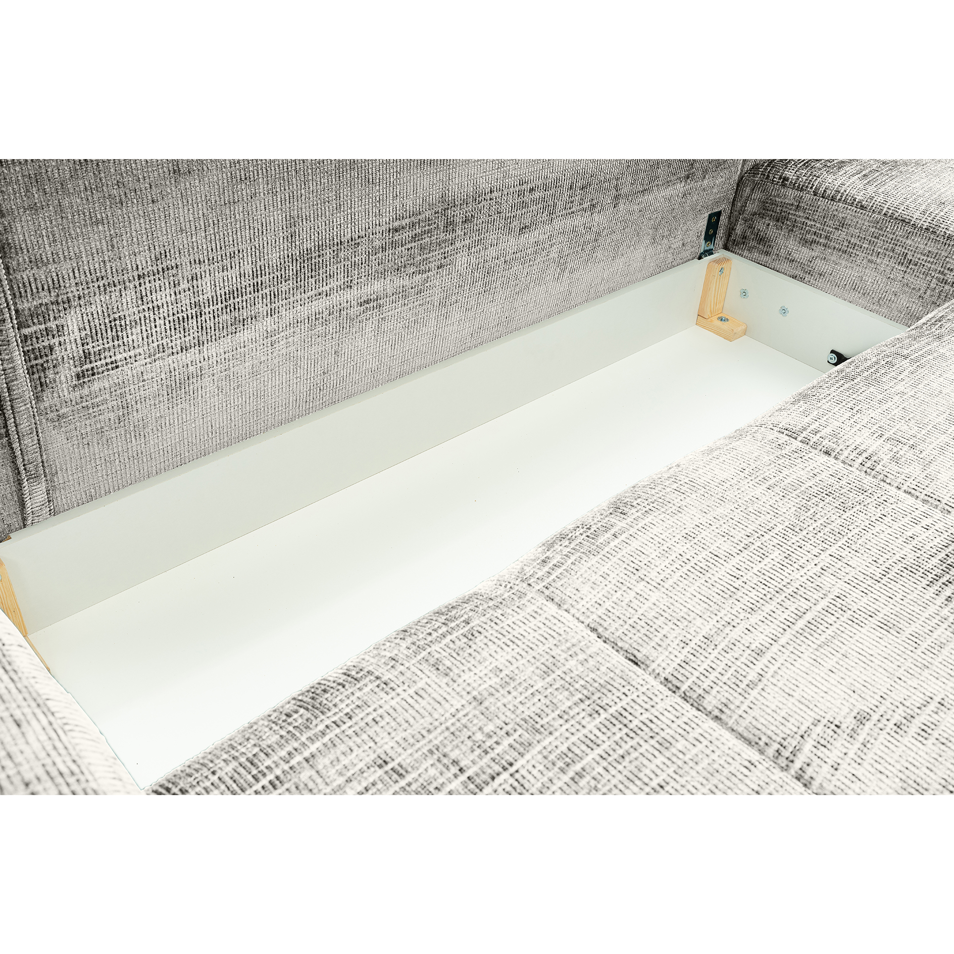 Ecksofa - pearl - Liegefunktion - Staukasten - Longchair rechts