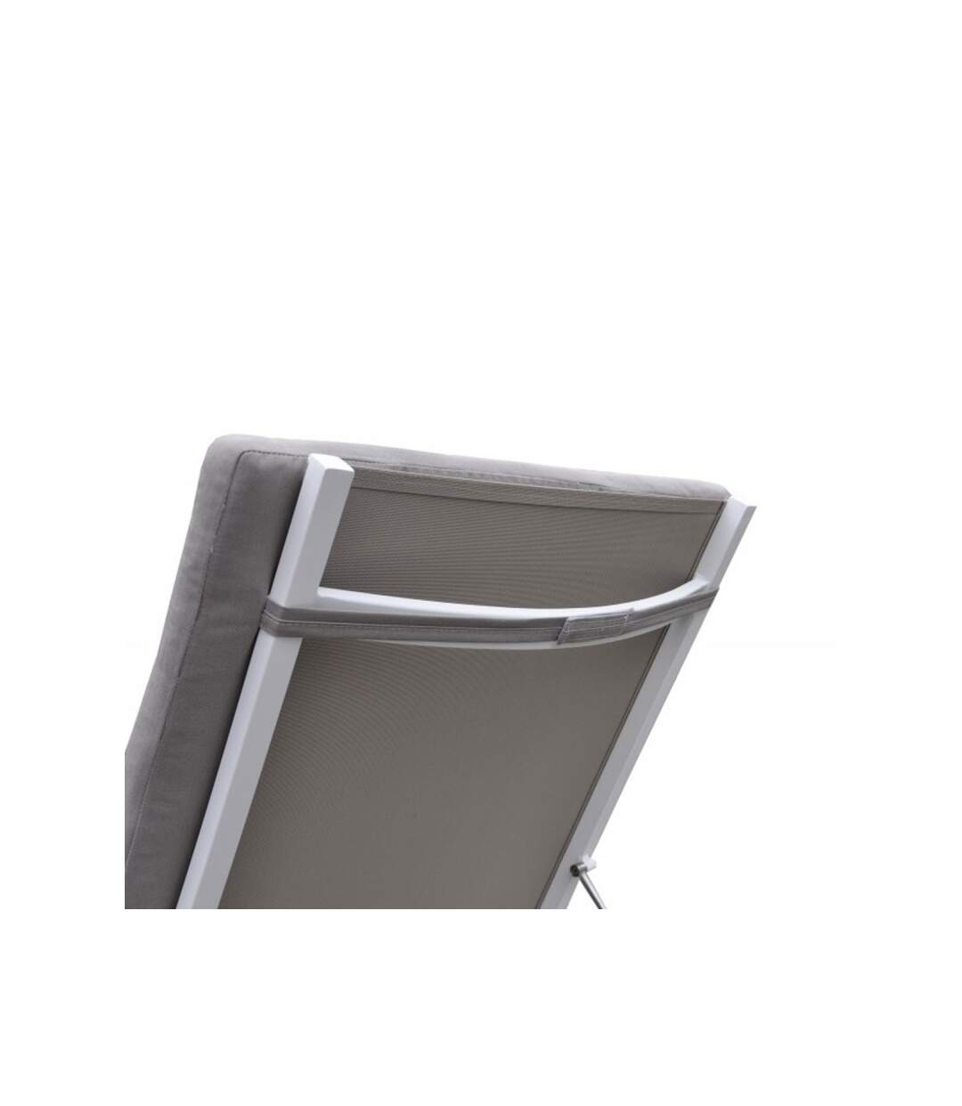 Paris Prix - Bain De Soleil st Tropez 196cm Blanc & Taupe