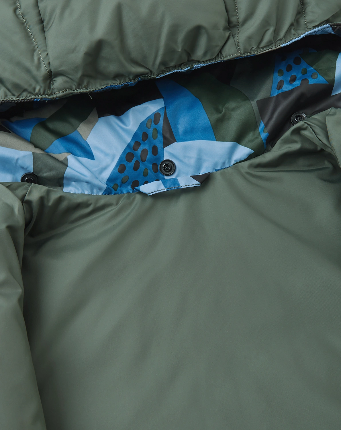 Daunenjacke FINNOO zum Wenden in thyme green