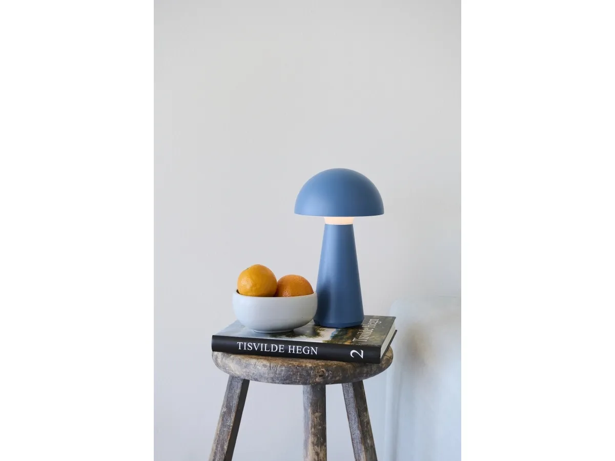Sirius Sam Genopladelig Lampe - Blå - H 28 cm