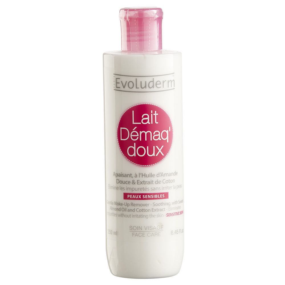 Lait démaquillant Evoluderm peaux sensibles 250 ml