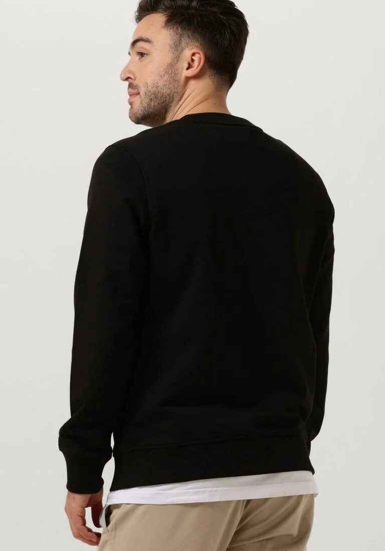 CALVIN KLEIN zwarte calvin klein trui ck embro badge crew neck