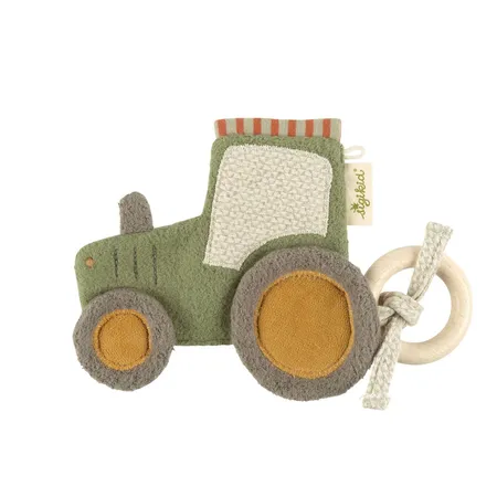Sigikid Baby Knistergreifling Traktor, Green Bio Kollektion
