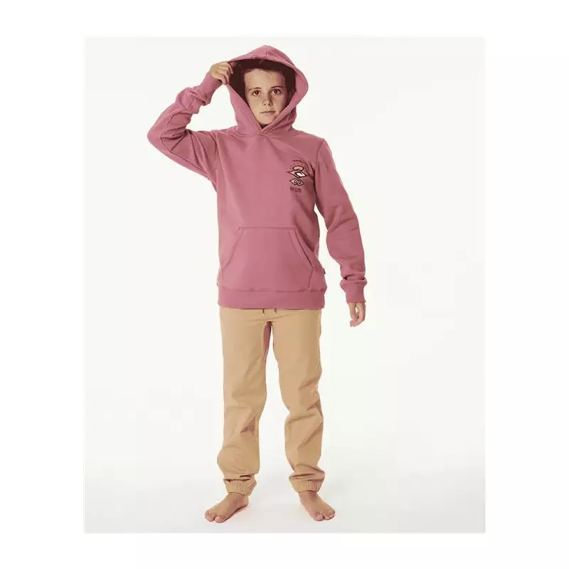 Sweat junior RIPCURL Search Icon Hood -Boy Mauve