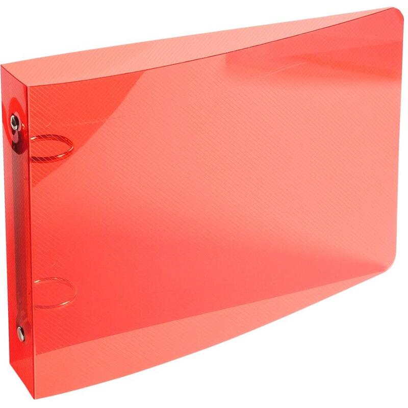 Classeur pour fiches bristol 125x200 2 anneaux 25mm polypropylène Crystal colours