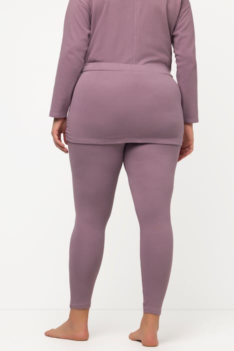 Yoga-Leggings mit Rock, Slim, Biobaumwolle