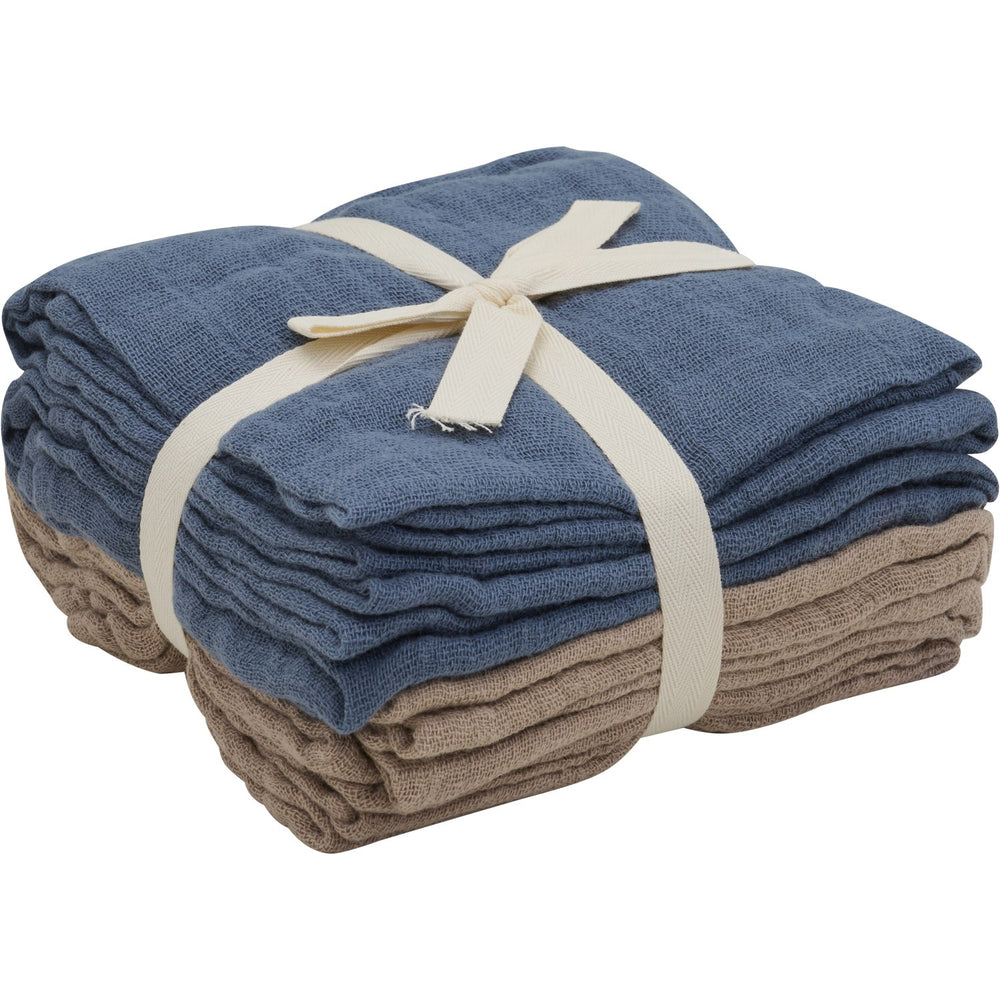 Køb Pippi China Blue Økologiske Stofbleer Muslin 4-pak