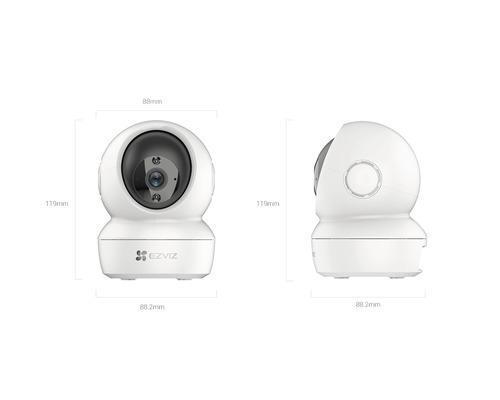 EZVIZ H6c WiFi Indoor Surveillance Camera, Flexibele Bewegingsdetectie