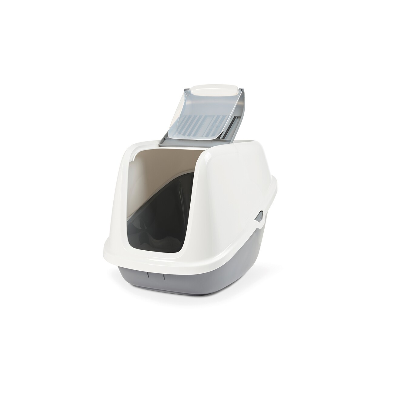 Savic Haubentoilette Nestor Giant weiss-cool grau