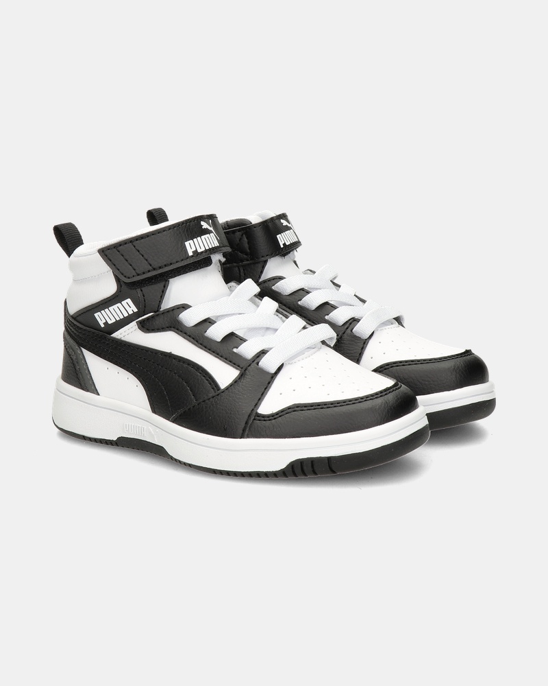 Puma Rebound V6 Mid Klittenbandschoenen  - zwart