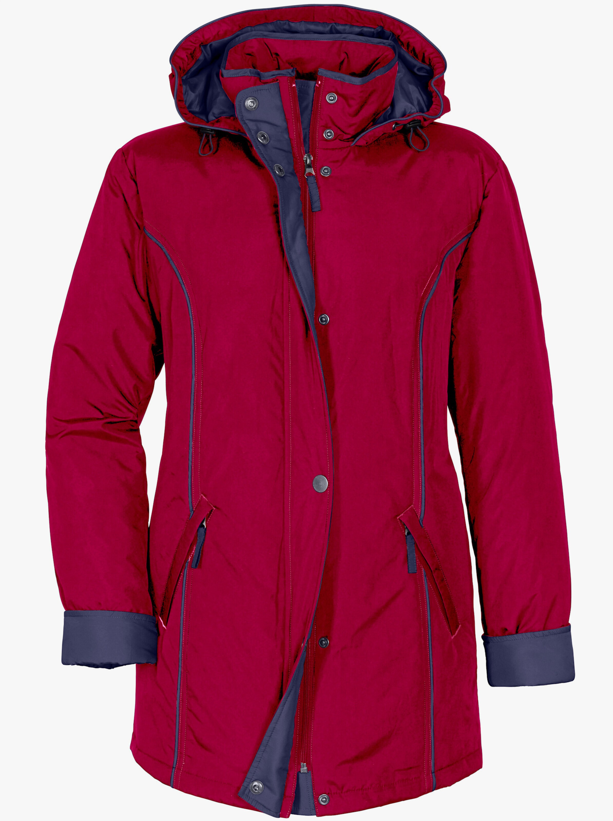 Funktionsjacke mit weitenregulierbarem Saum
