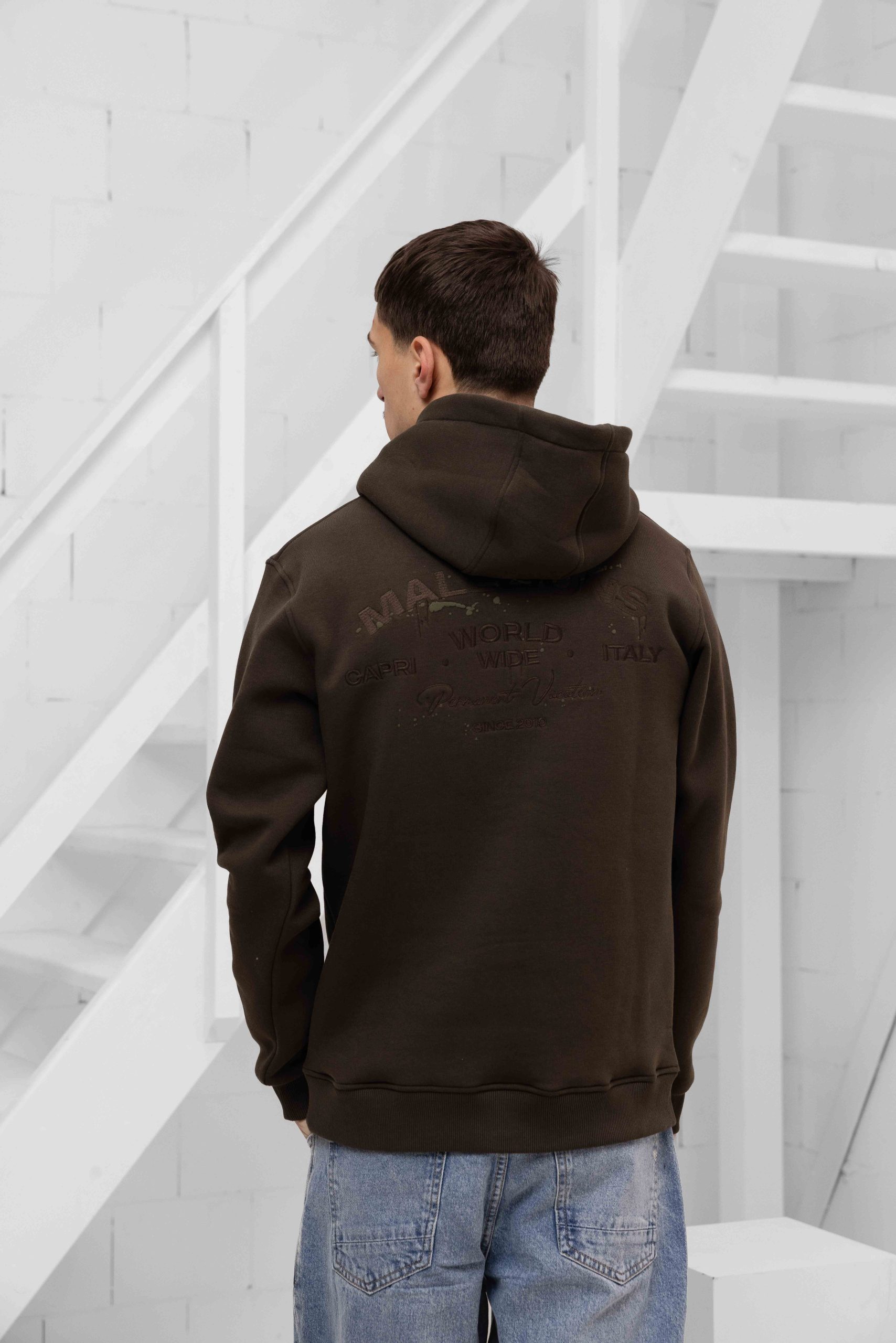 Malelions Permanent Vacation Hoodie Heren Donkergroen