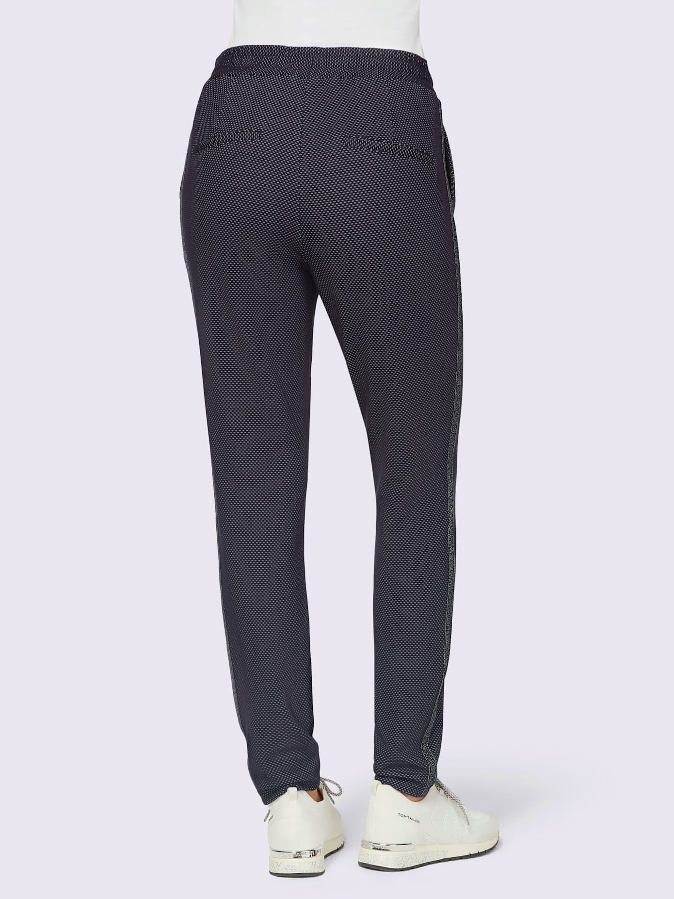 Pantalon en jersey structure gaufrée