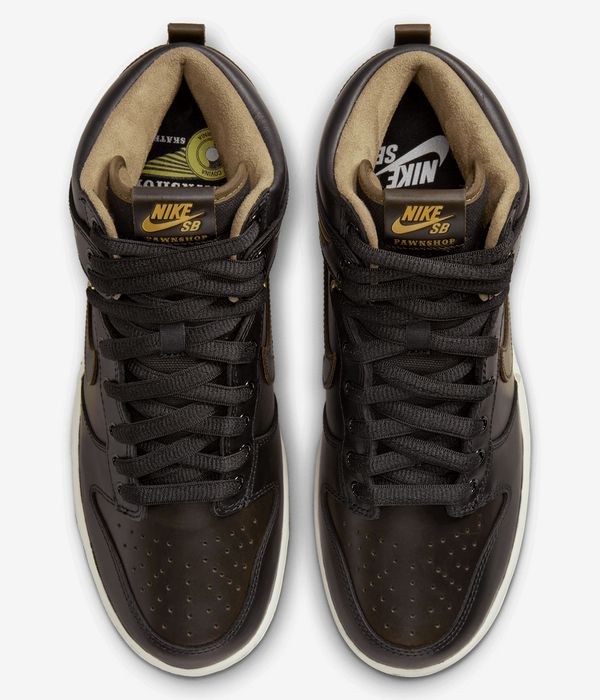 Nike SB x Pawn Shop Dunk High OG Schuh (black black metallic gold)