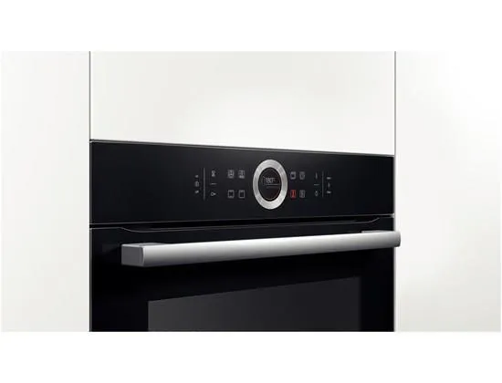 Bosch Serie | 8 HBG634BB1 - Ovn - til indbygning - niche - bredde: 56 cm - dybde: 55 cm - højde: 58.5 cm - med selv-rengøring - Klasse A  - sort
