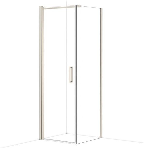 Diamond Douchecabine | 70x70 cm Rvs Helder glas Draaideur Vierkant