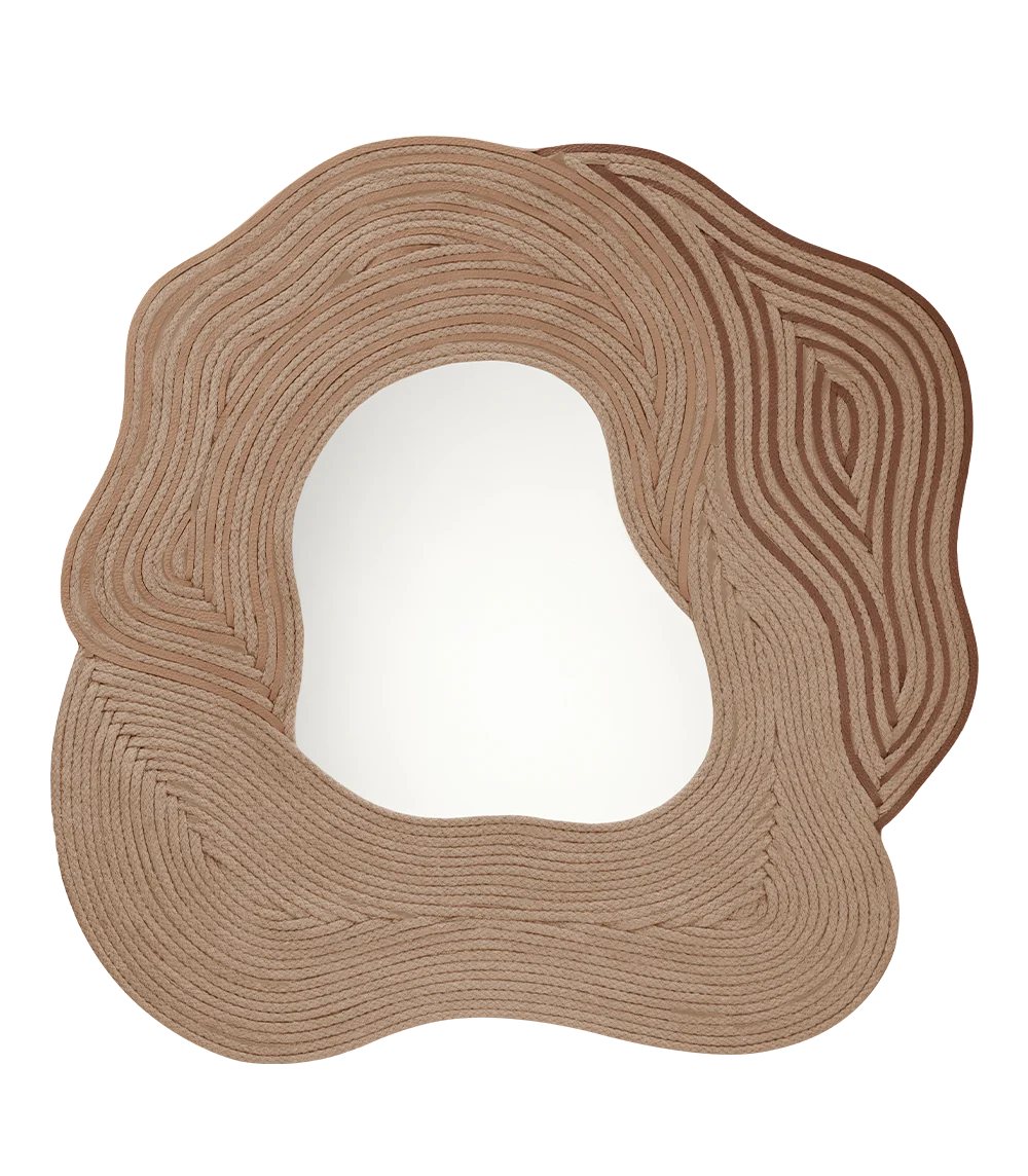 Miroir Oco - Camel Grainé