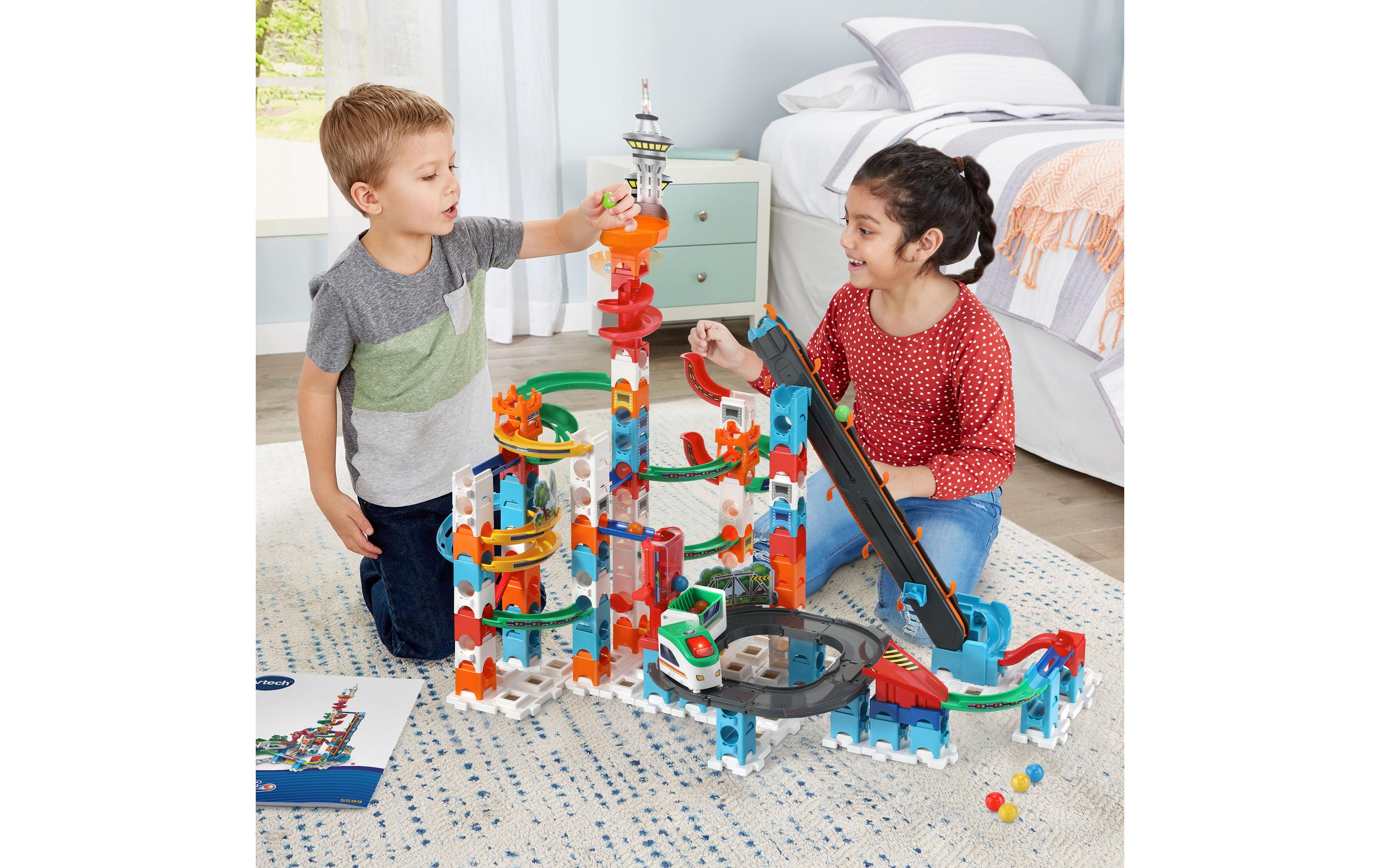 Kugelbahn Marble Rush Super Sky Tower Set XL300E -DE-Interaktive Murmelbahn