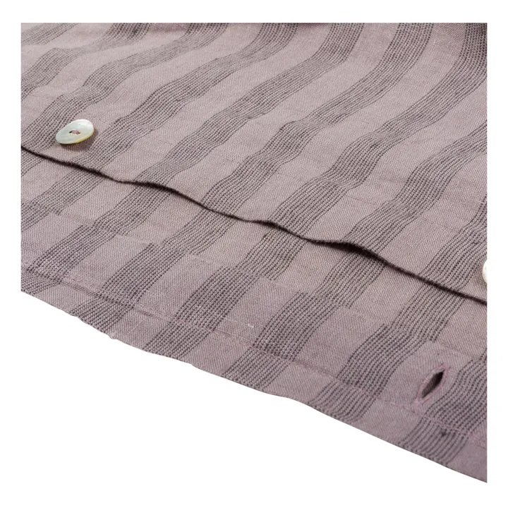 Le Monde Sauvage Housse de couette Sandhills en lin | Violet