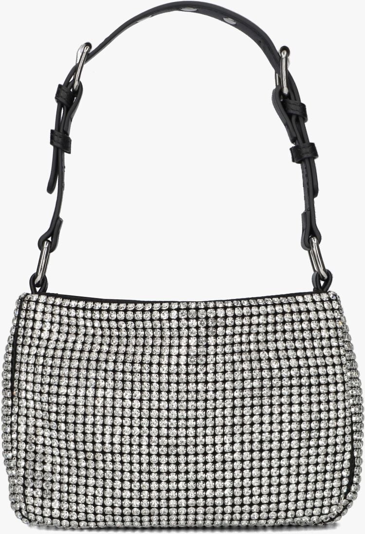 N\u00DANOO zilveren n&uacute;noo schoudertas juno glitter recycled nylon