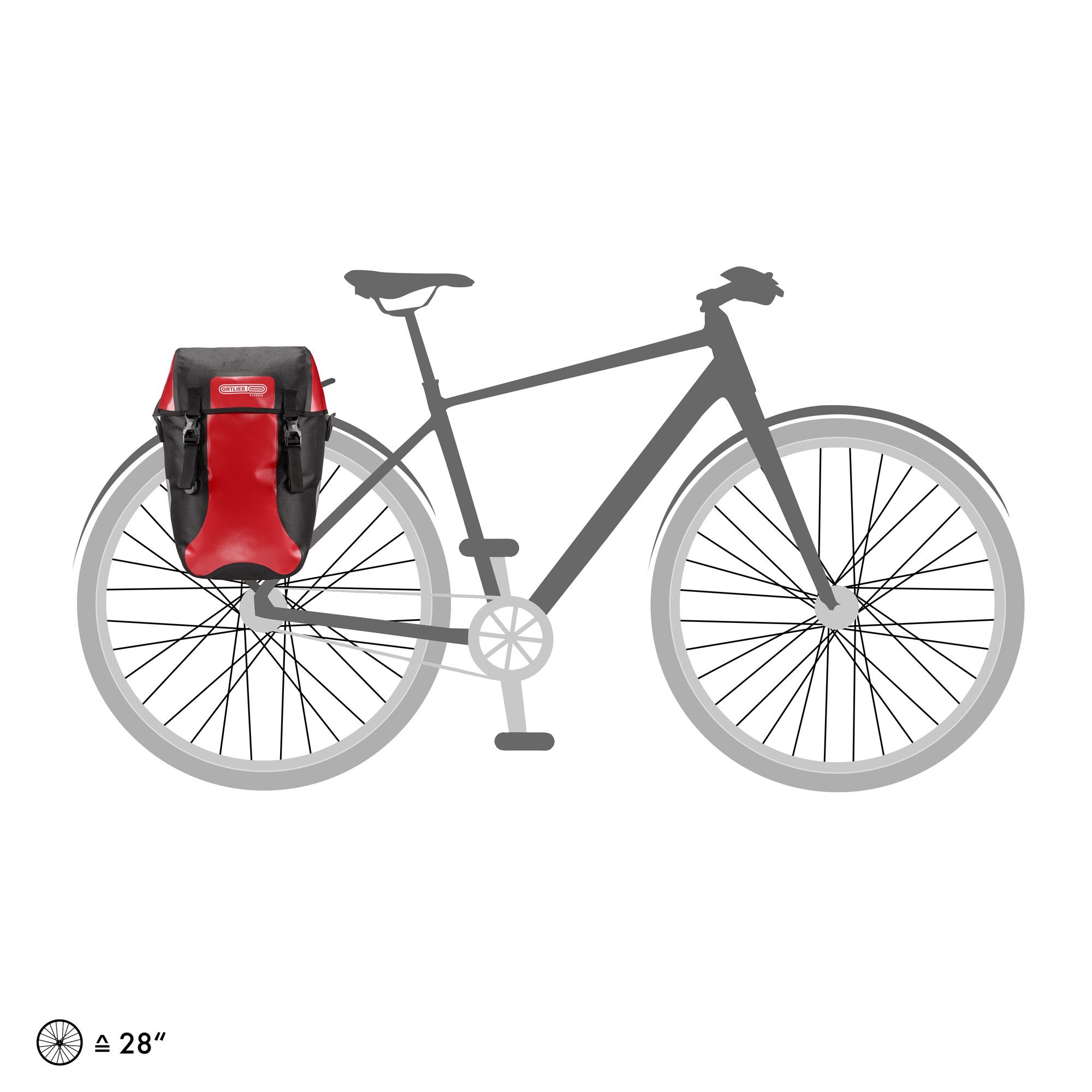 Ortlieb Bike-Packer QL2.1 40l 2 Hinterradtaschen rot
