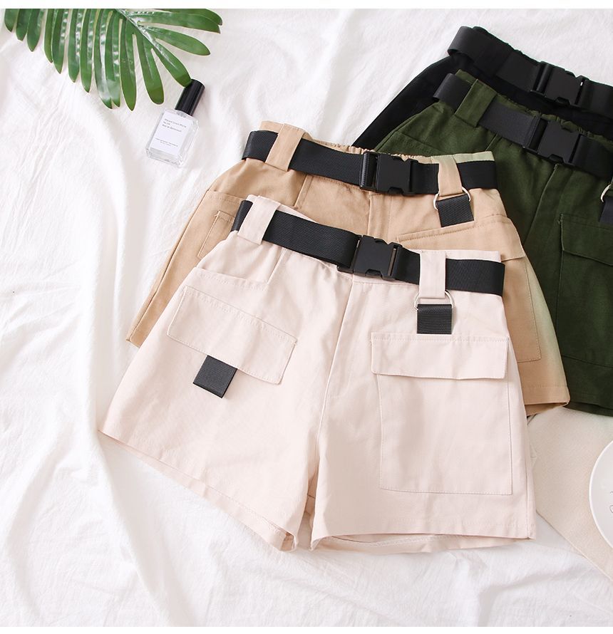 Babique - Cargo Shorts met Nylon Gesp Riem
