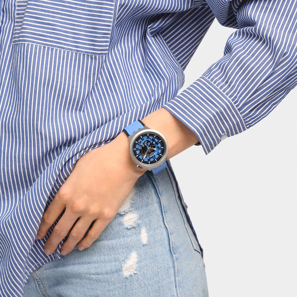 Montre Swatch Azure Blue Dazecollection Big Bold Irony