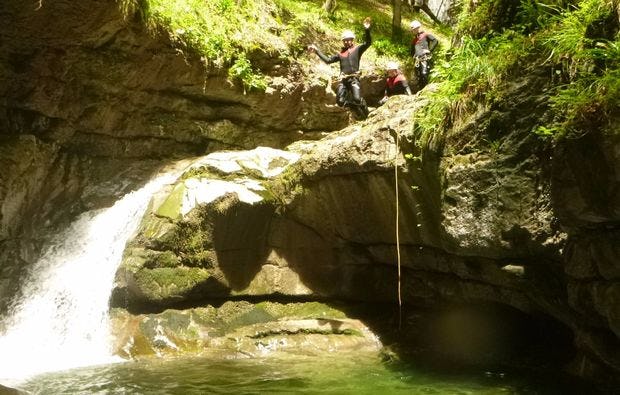 Canyoning in Amden - eine feuchte Actiongeschenkidee!