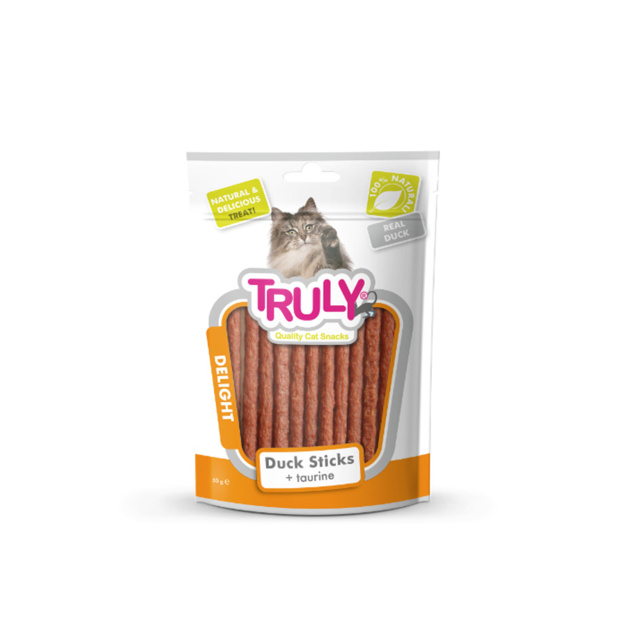 TRULY CAT STICKS PATO + TAURINA 50G