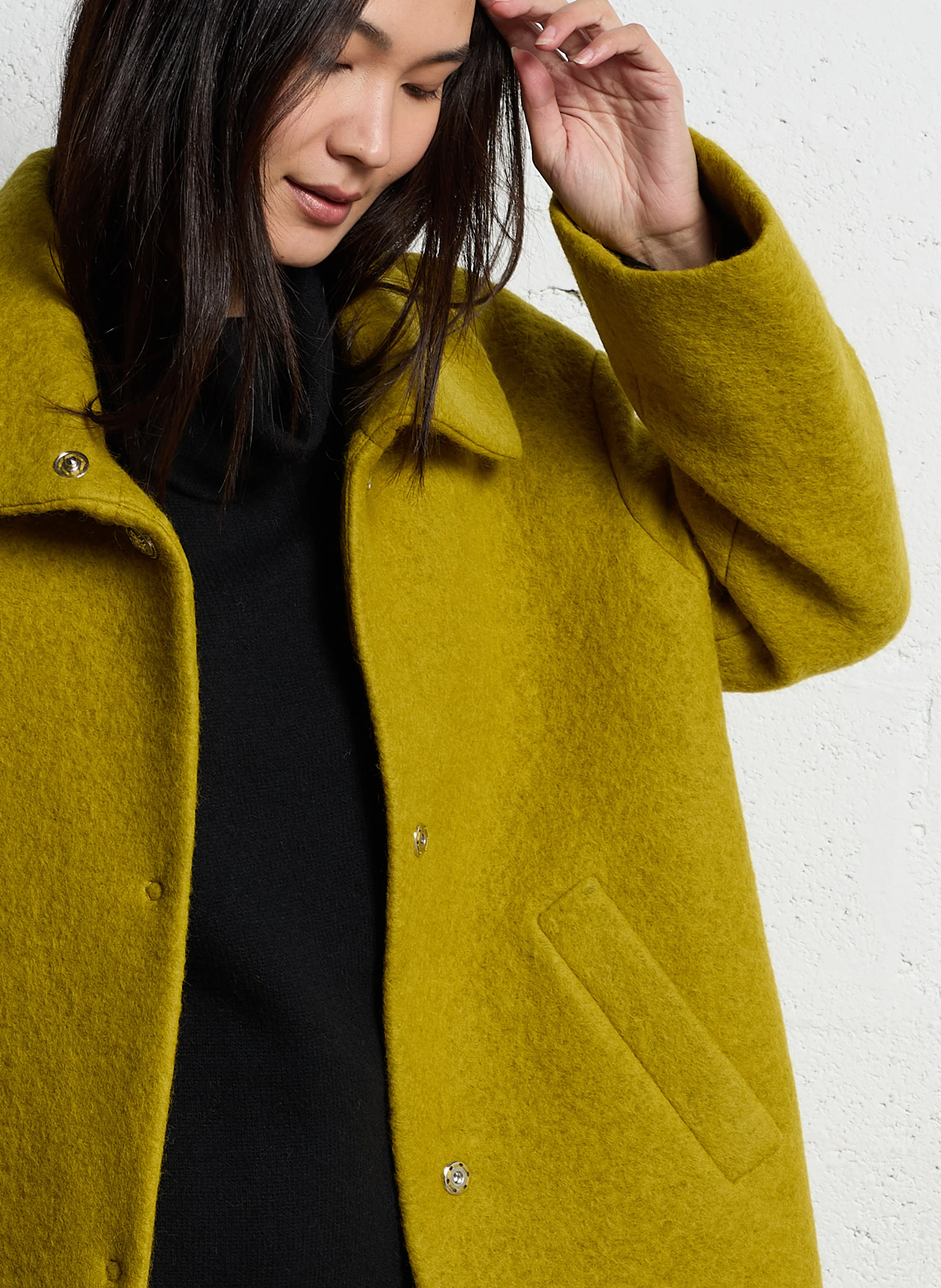 Manteau boutonné | Vert
