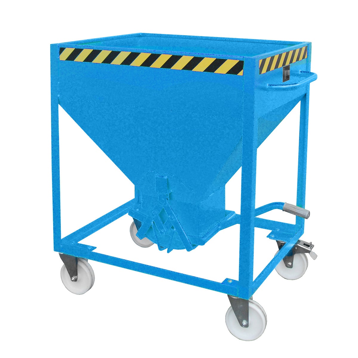 Bauer SR 375 silocontainer, geverfd, lichtblauw