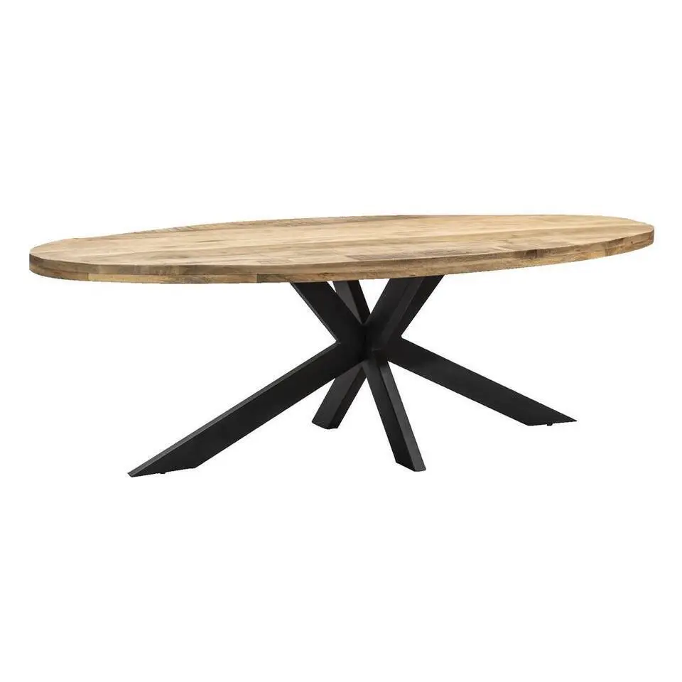 Eettafel Trevor ovaal - mangohout - 78x240x120 cm