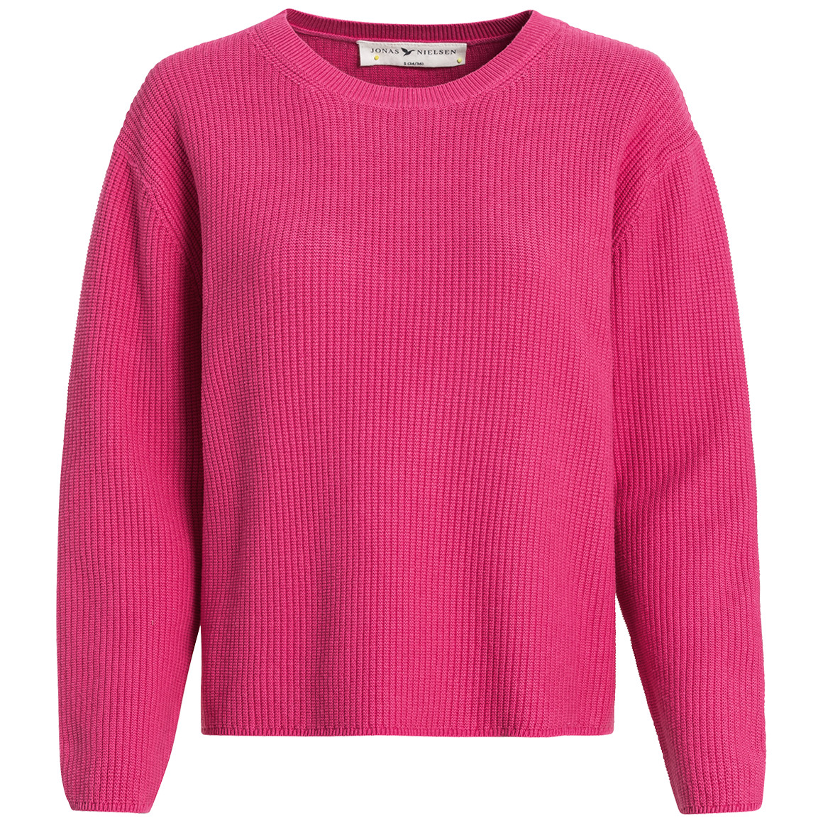 Jonas Nielsen Damen Pullover mit Rippstruktur pink