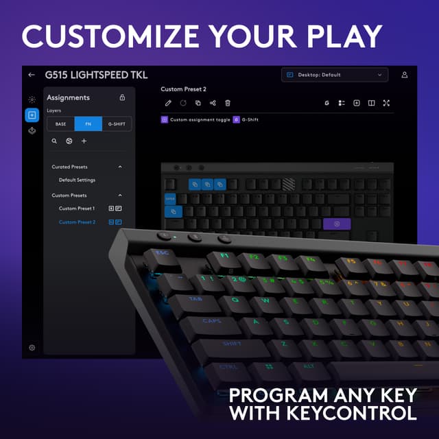 Logitech G G515 gaming-tastatur (Tactile, Black)