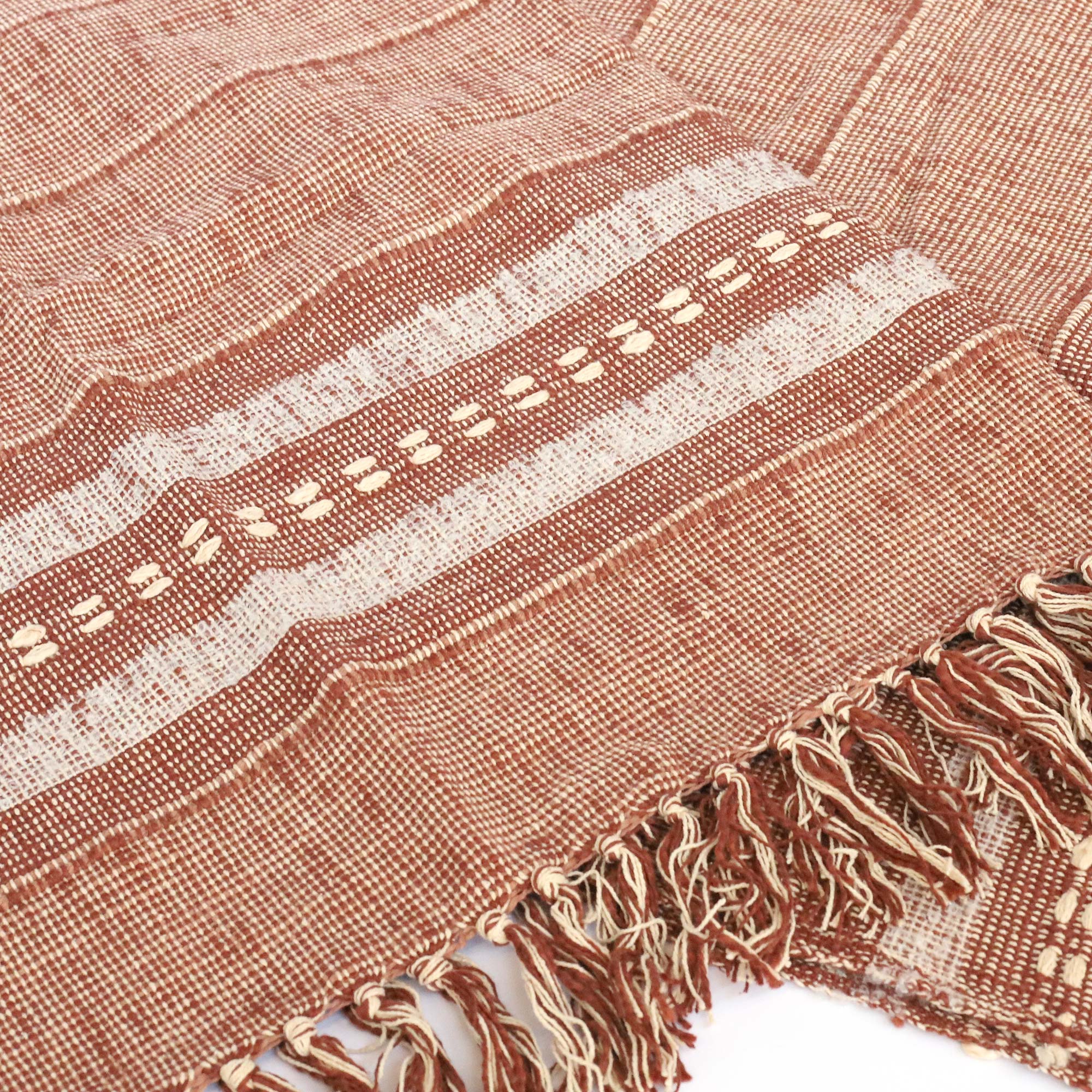 Throw 'Janis', rot, B 170 cm, L 130 cm von fischer's lagerhaus
