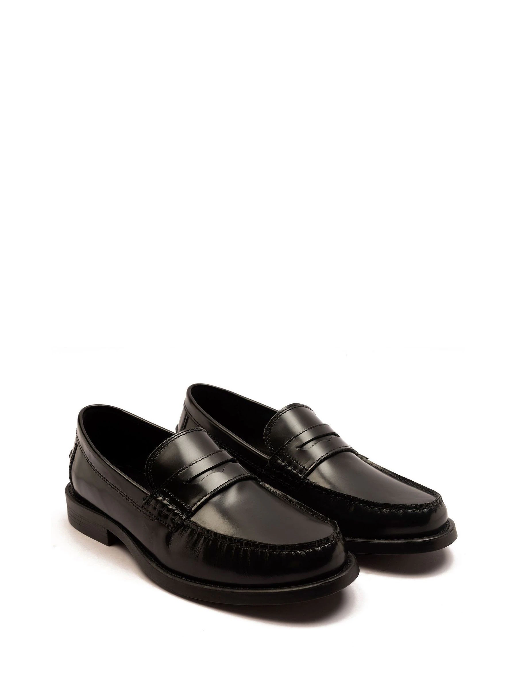 Zwart - Off The Hook Monro Loafer Formal Casual Slip-On Leather Shoes