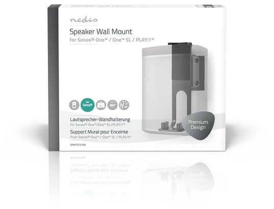NEDIS - Support mural SPMT5721BK - pour enceinte SONOS One, One SL