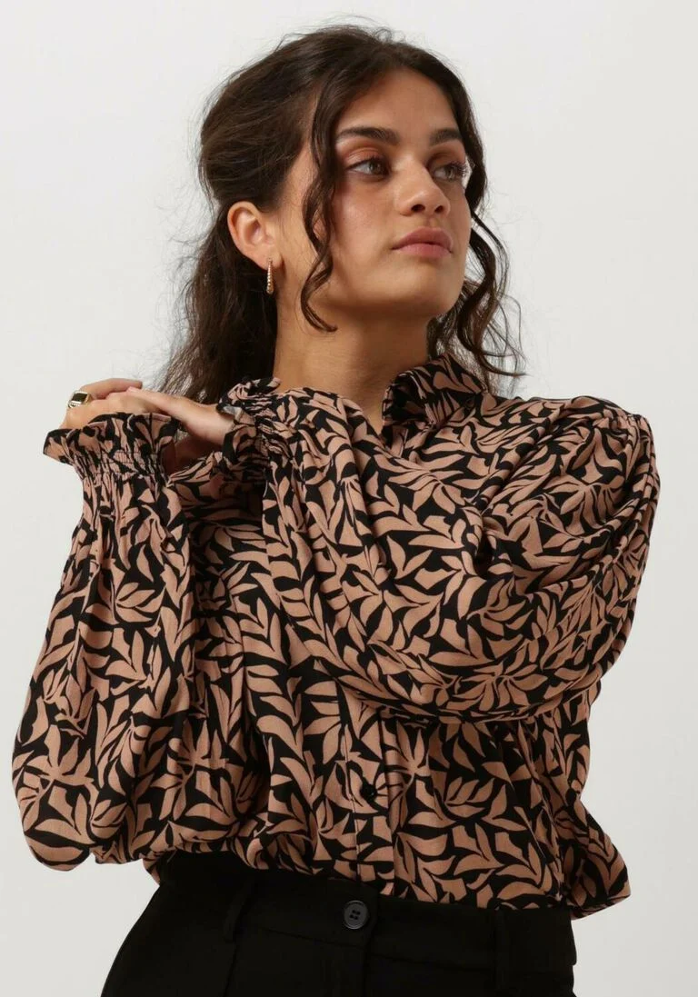 YDENCE taupe ydence blouse blouse alyssa