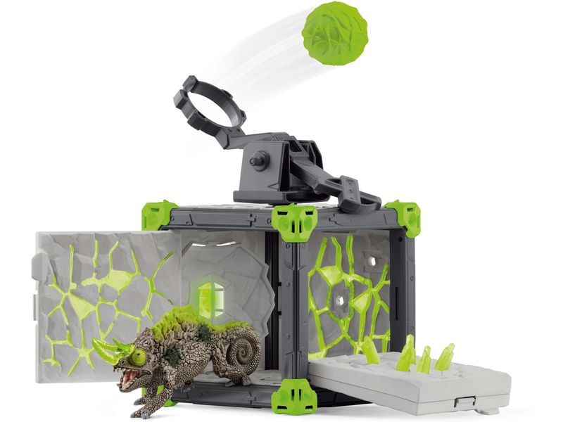 Schleich Spielfigurenset BattleCave Steinchamäleons Detailreiches Spielset für spannende Abenteuer