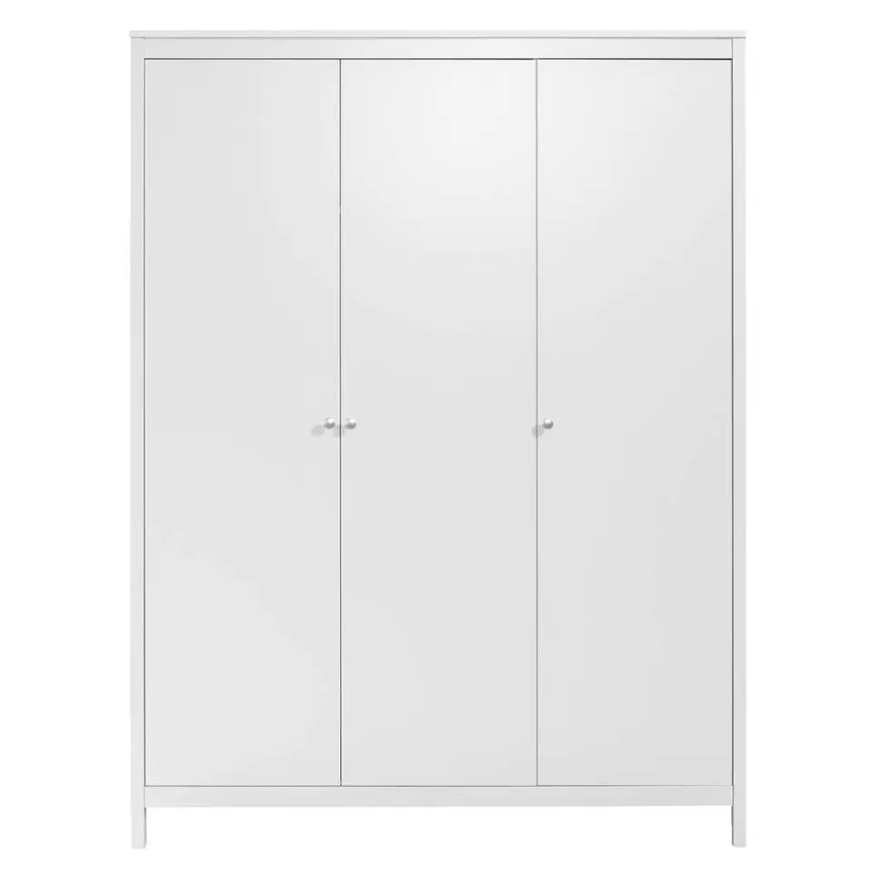 Kledingkast Madeira 3-deurs - wit - 199x150x58 cm