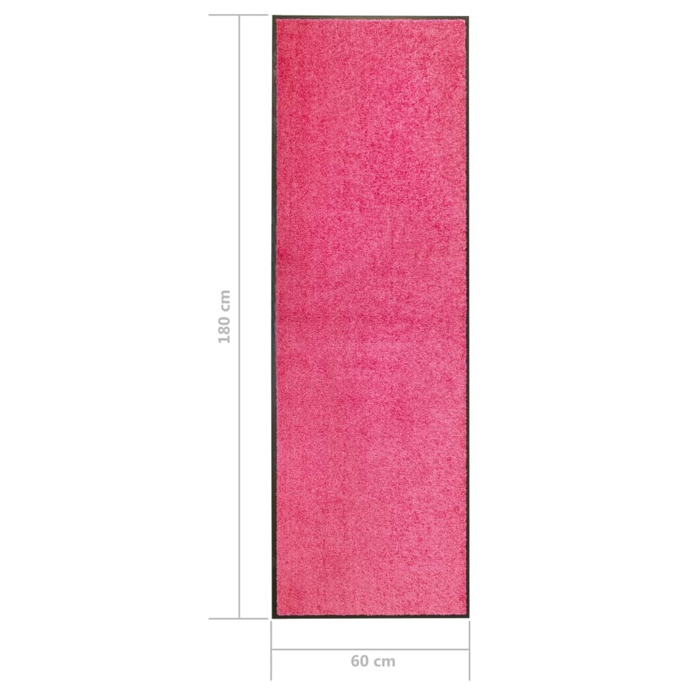 Paillasson lavable rose 60x180 cm