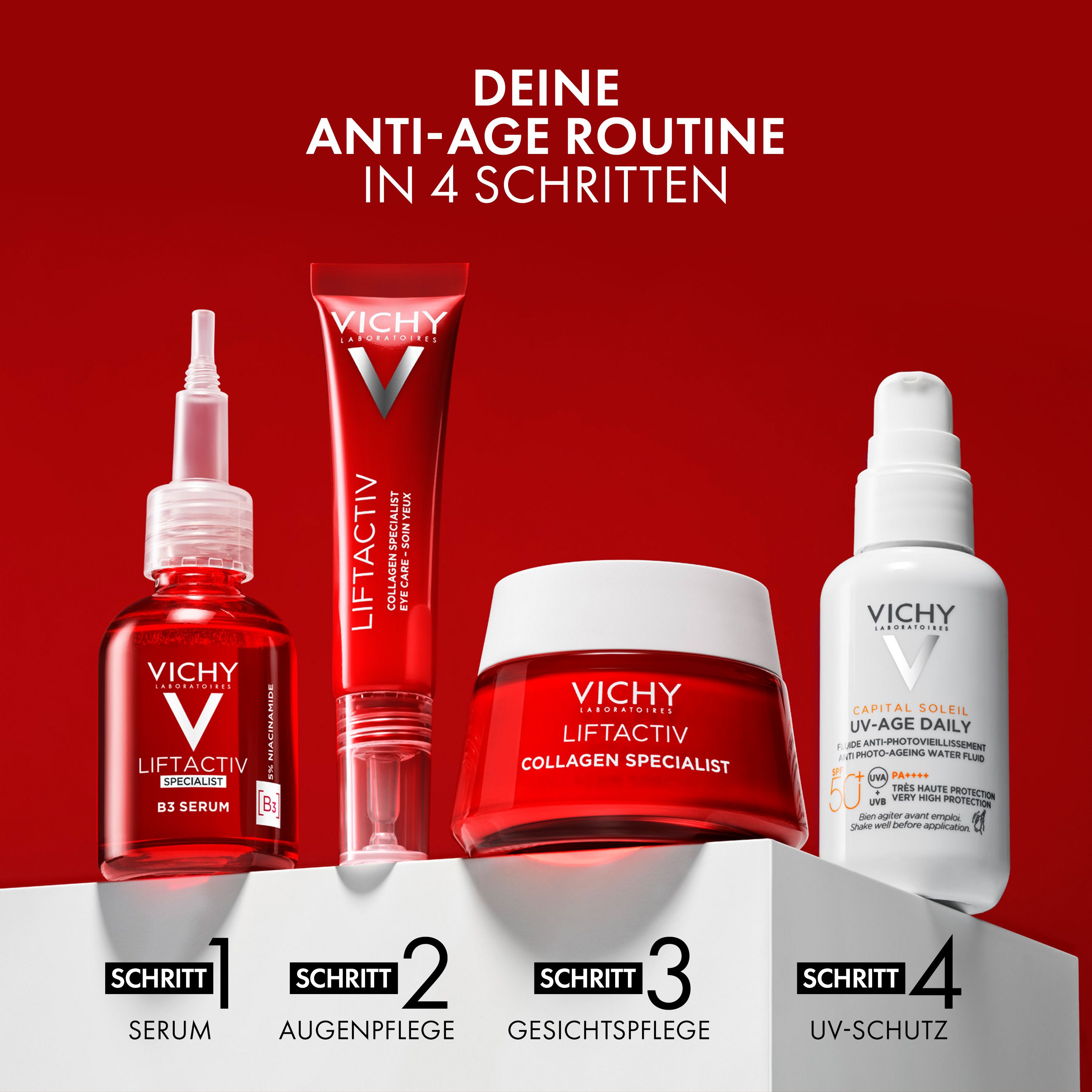 Vichy Liftactiv Collagen Specialist Augenpflege: Mildert sichtbar Krähenfüße, Tränensäcke und Augenringe.