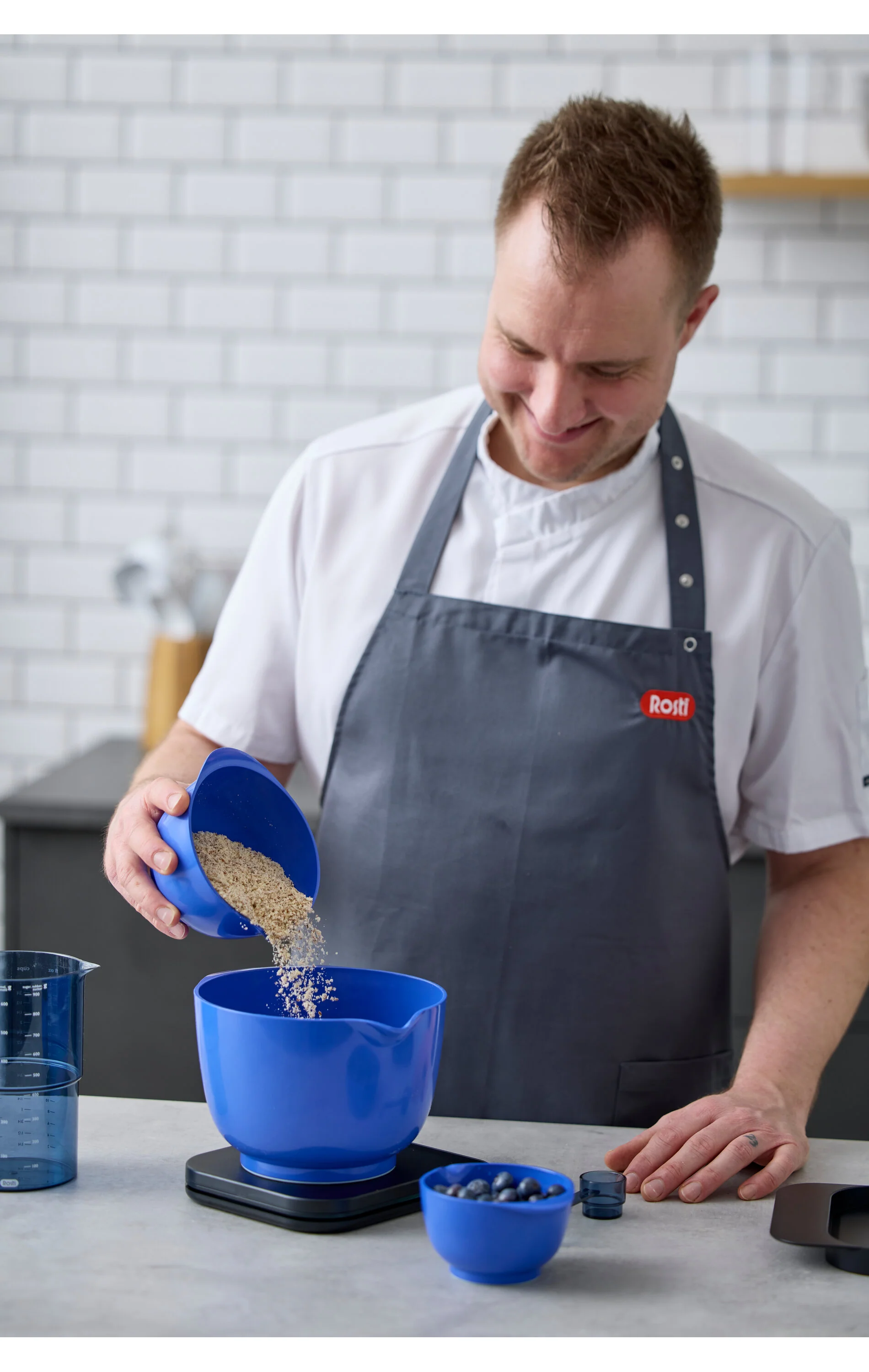 Rosti  Margrethe røreskålesæt, Electric Blue - 2 stk.