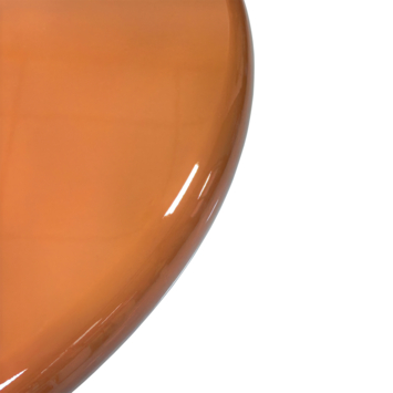 Bijzettafel Theo-Bert Pot oranje hout ø 60 cm