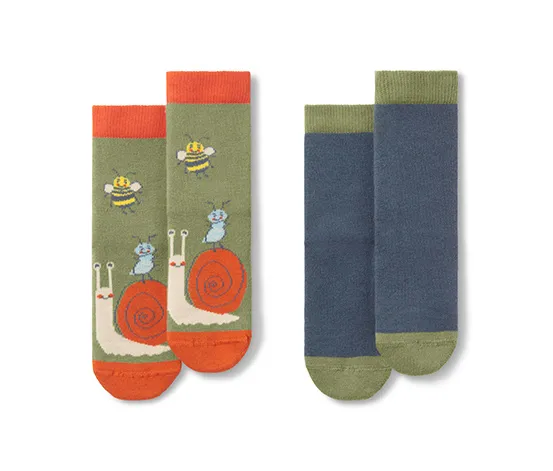 2 Paar Kinder-Antirutsch-Socken