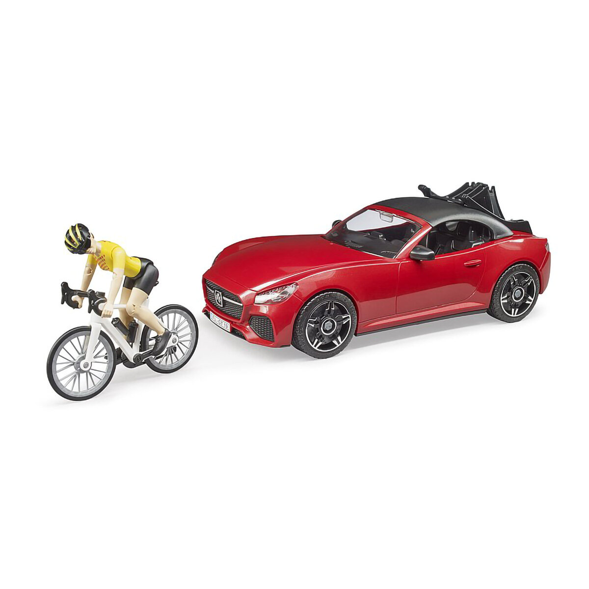 BRUDER Spielwaren GmbH + Co. KG Bruder 03485 Roadster mit Rennradfahrerin