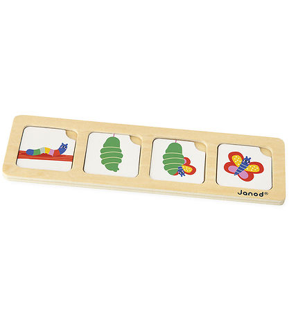Janod Puslespil - 4x10 Brikker - Sequences Cards - Haven