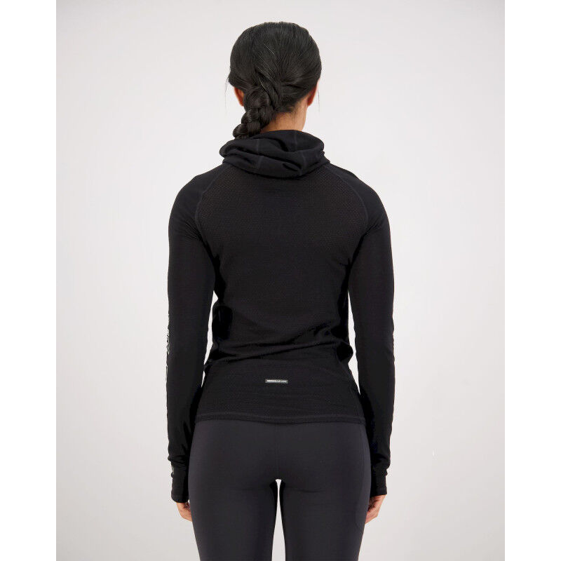 Bella Merino Long Sleeve Hood - Maillot thermique laine mérinos femme