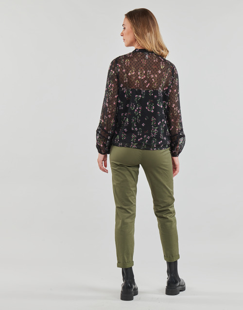 Only - ONLTESSA ELIZA LS TOP  WVN - Noir