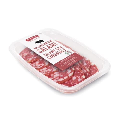 Pfitscher Wildschwein-Salami geschnitten